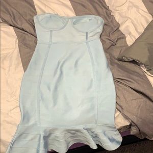 Mini Baby Blue Dress
